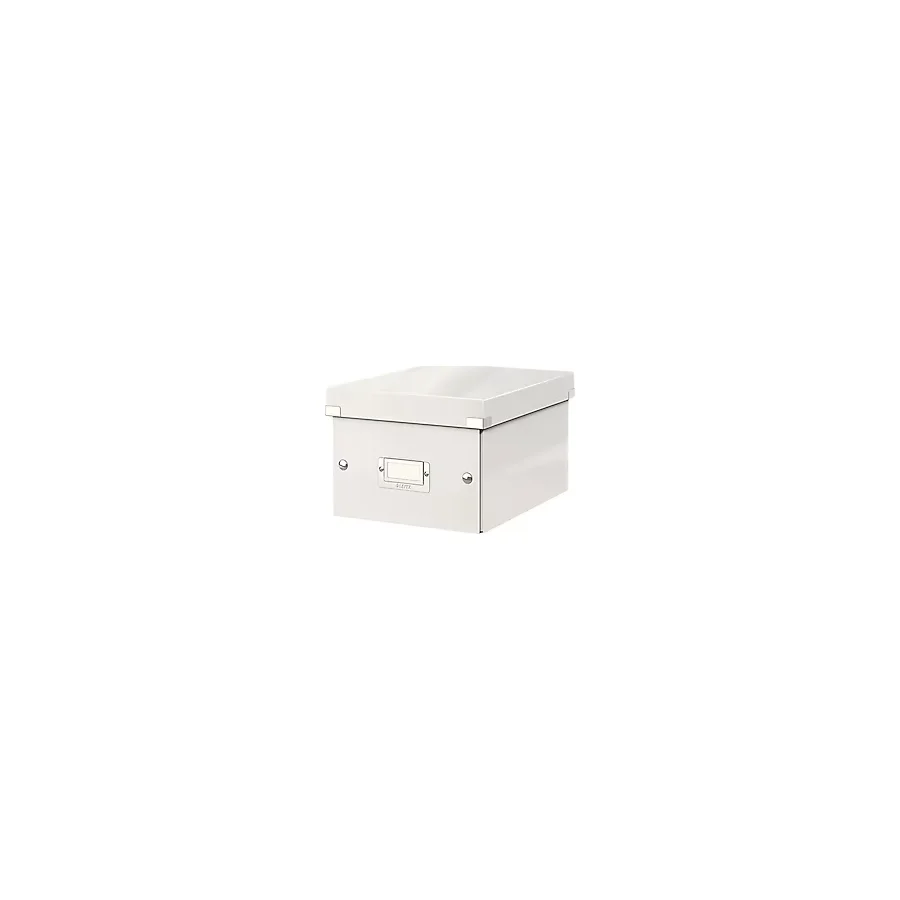 Leitz Wow Click & Store 6043 Metalik Beyaz Küçük Boy Saklama Kutusu