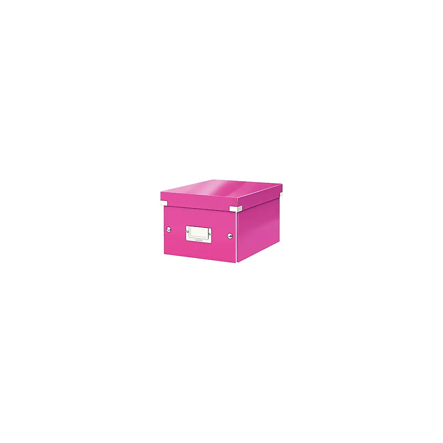 Leitz Wow Click & Store 6043 Metalik Pembe Küçük Boy Saklama Kutusu