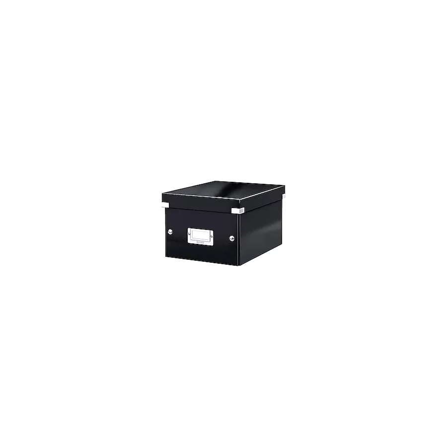 Leitz Wow Click & Store 6043 Metalik Siyah Küçük Boy Saklama Kutusu
