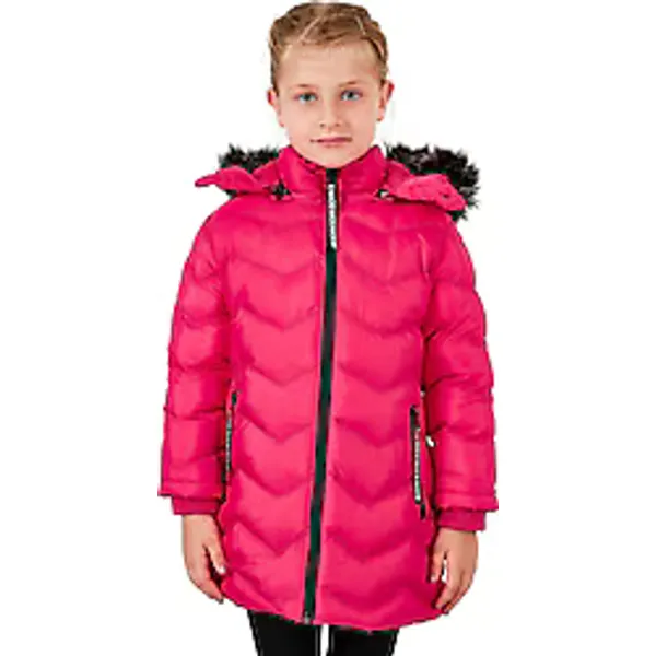 Lela 5766041 Kapüşonlu Kürklü Kız Çocuk Şişme Mont