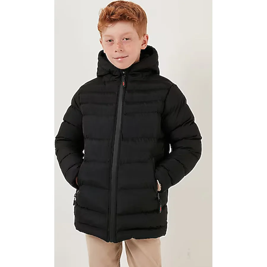 Lela 6492324 kapüşonlu Erkek Çocuk Şişme Mont