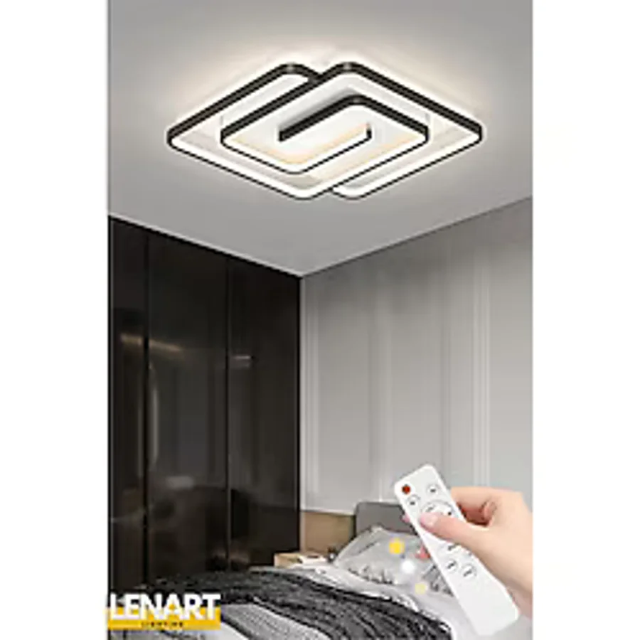 Lenart Lighting Labirent Kumandalı 3 Renk Plafonyer LED Avize