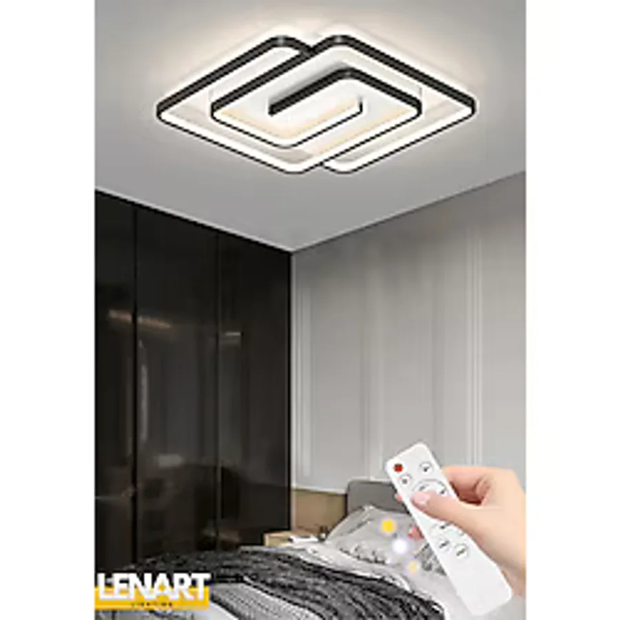 Lenart Lighting Labirent Kumandalı 3 Renk Plafonyer LED Avize