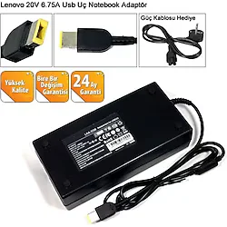 Lenovo 135w 20v 6.75a Usb Adaptör Cihazı, Şarj Aleti ( 135w) 20v 6.75a