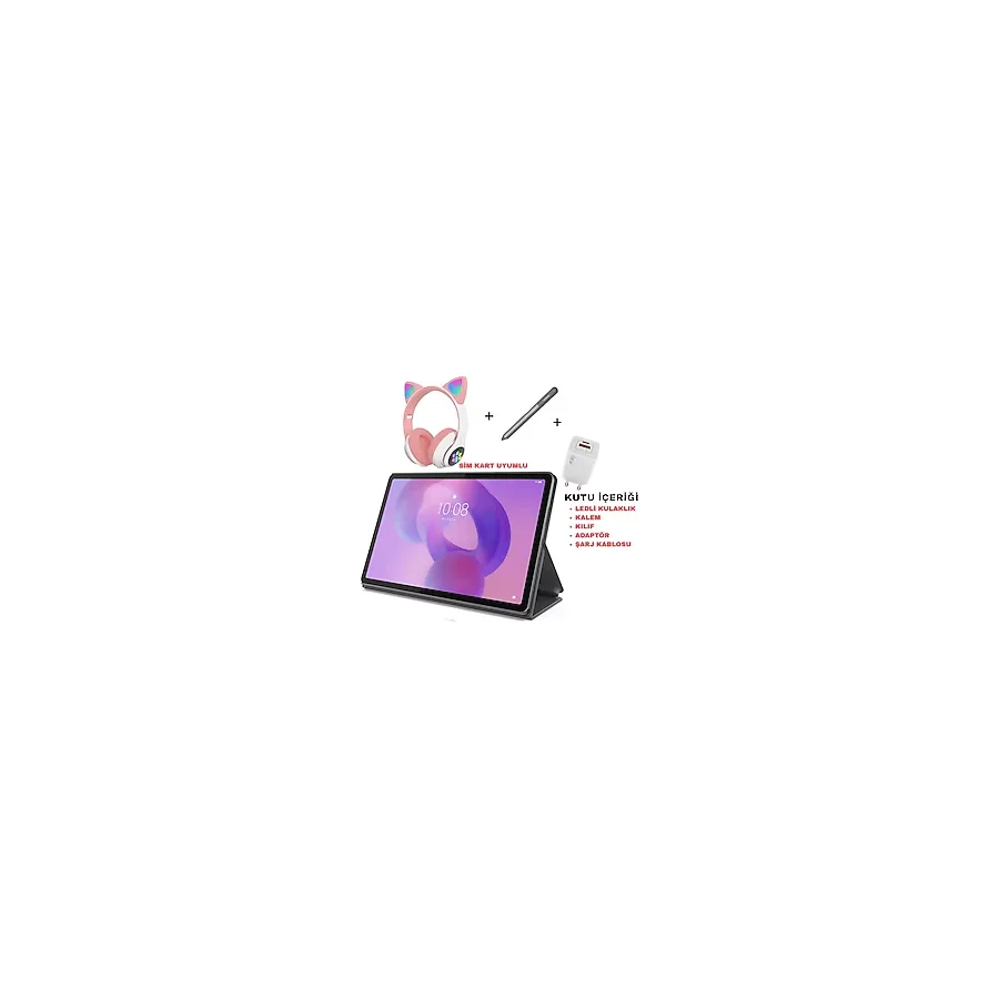 Lenovo Idea Tab Sim Kart Uyumlu 5g 2.4ghz 8gb 128GB 11INCH 2.5k Lte -Android Tablet - Pembe