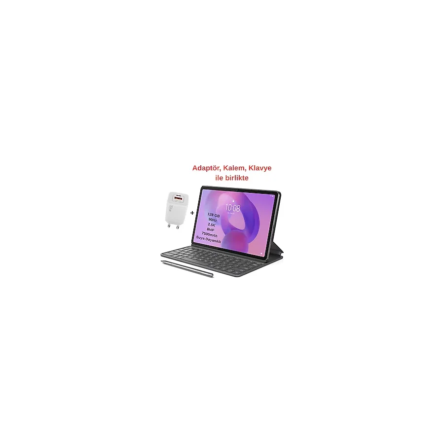 Lenovo Ideatab 11 inç 2.5K 128GB Tablet Android İşletim Sistemi ile Gri Renkli Dokunmatik