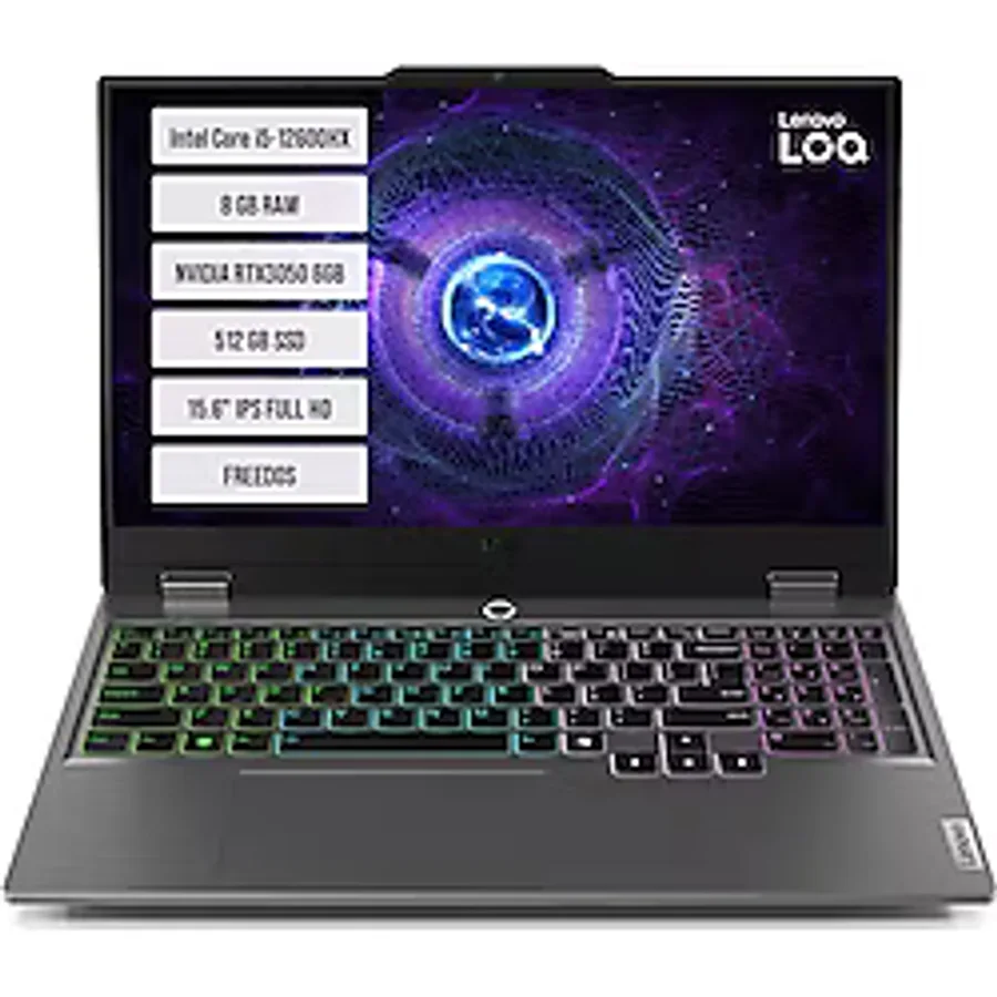 Lenovo LOQ 15IAX9 83GS00PDTR i5-12600HX 8 GB 512 GB SSD RTX3050 15.6" Full HD Gaming Laptop