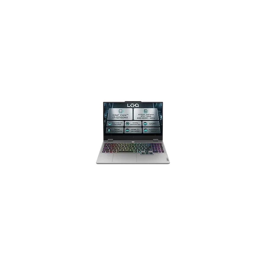 Lenovo LOQ 15IRX10 83JE00WGTR i7-13700HX 16 GB 512 GB SSD RTX5050 15.6" Full HD Gaming Laptop