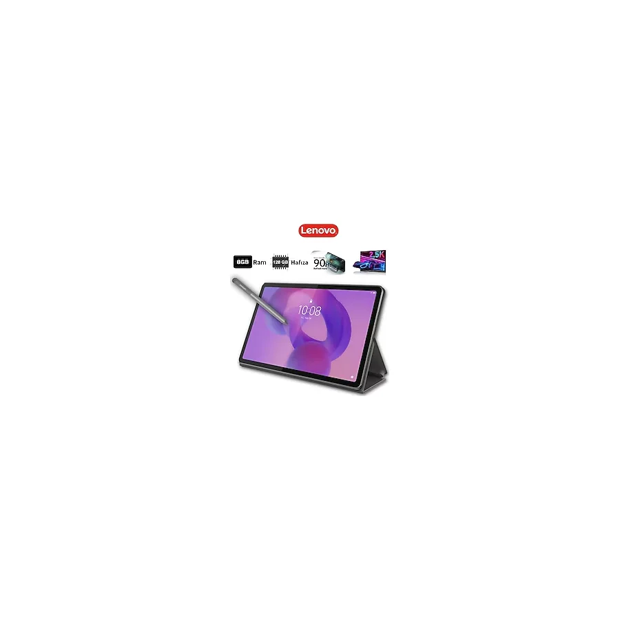 Lenovo Tab 8gb 128GB 11" 2.5k Ekran Tablet Klavye ve Kalem Seti Ile 2si 1 Arada Laptop Deneyimi Okul ve Iş İçin Çok Yönlü Pratik Çözüm - Gri