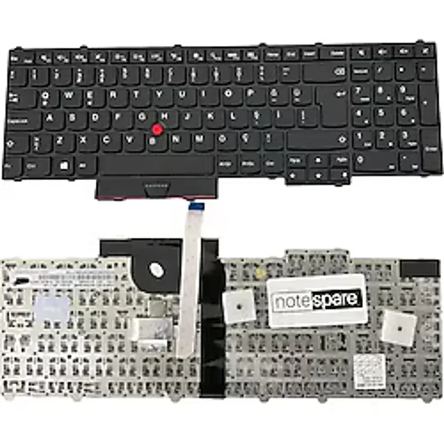 Lenovo Uyumlu Thinkpad P71 20Hk0026tx, P71 20Hk0028tx Klavye Siyah Tr Çerçeveli