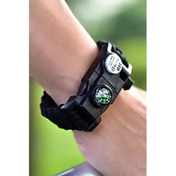 Lenscape Paracord Survival 19 İn 1 Led Işıklı Bileklik