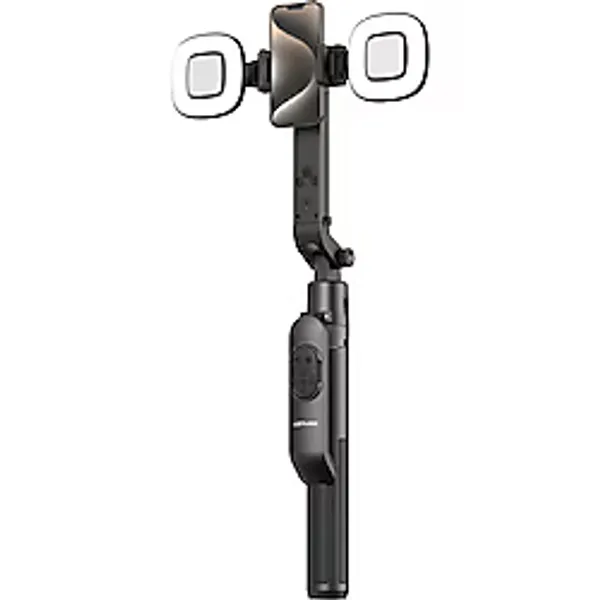 Lenyes LPH119 Yapay Zeka Destekli Dolgu Işıklı Kumandalı 360 Dönebilen Selfie Çubuğu ve Tripod Siyah