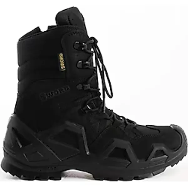 Leo - Fermuarlı Bağcıklı Taktik - Trekking - Outdoor - Airsoft - Avcı Botu Siyah 44