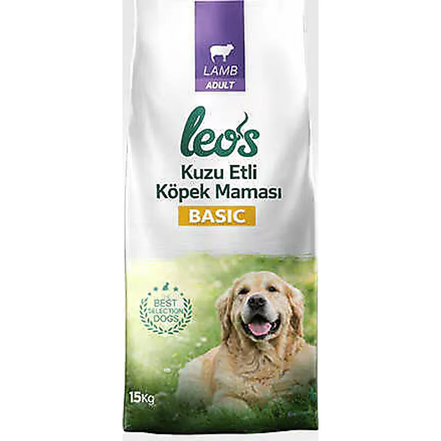 Leo's Basic Kuzu Etli 15 kg Yetişkin Köpek Maması