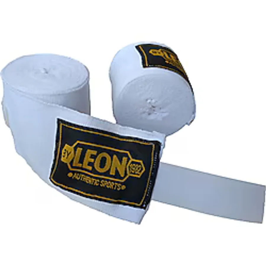 Leon Elastik Boks, Kick Boks Ve Muay Thai Bandajı 3,5 Metre Beyaz (446772449)