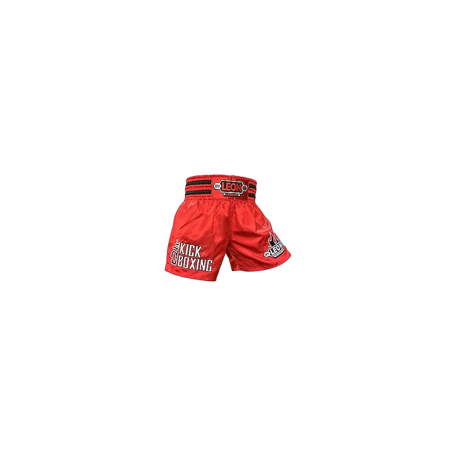 Leon Kick Boxing Nakışlı Kick Boks Şortu Kırmızı BYL1002 RED (Kırmızı, XS)