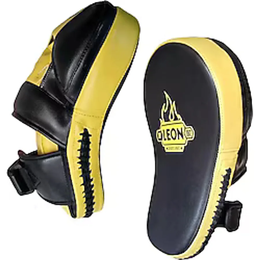 Leon Master Profesyonel Kick-Boks ve Muay Thai El Lapası Sarı Siyah