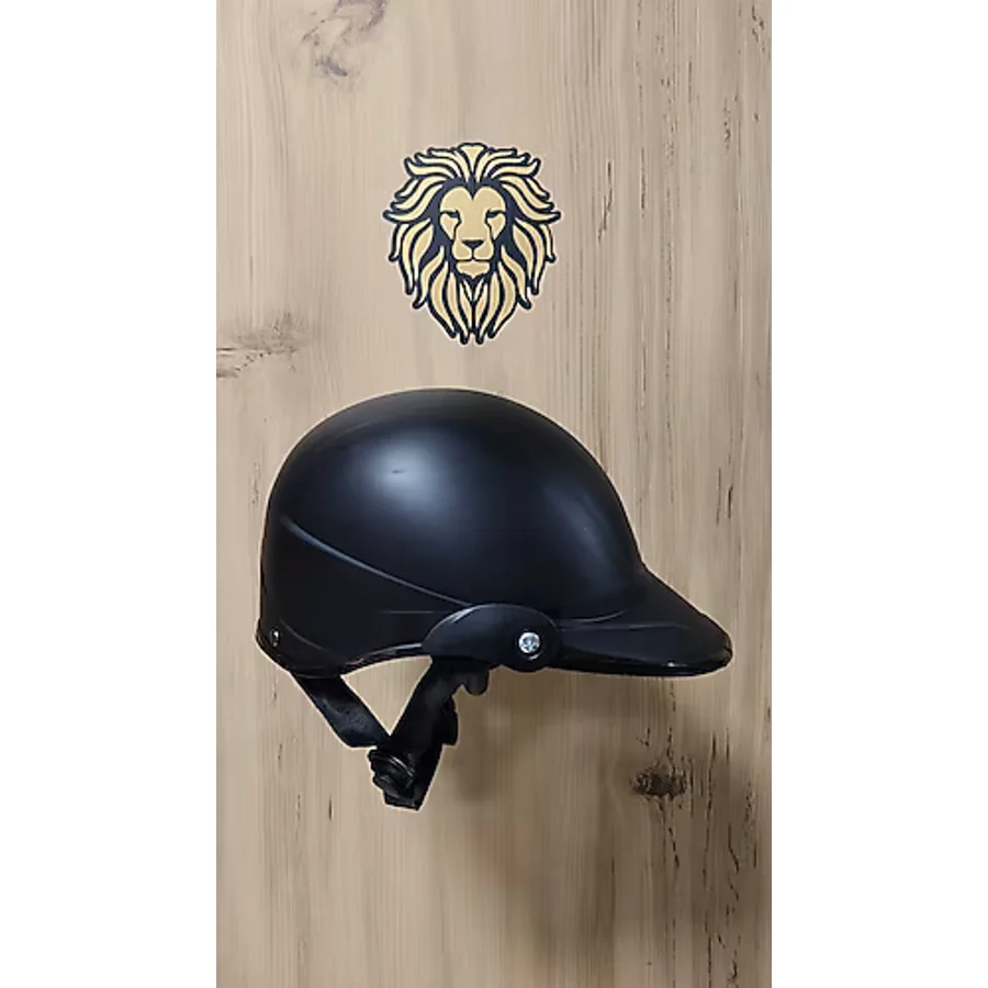 -Leos Motor-Jokey Kask-Camsız Model-Siyah Renk-Yerli Üretim