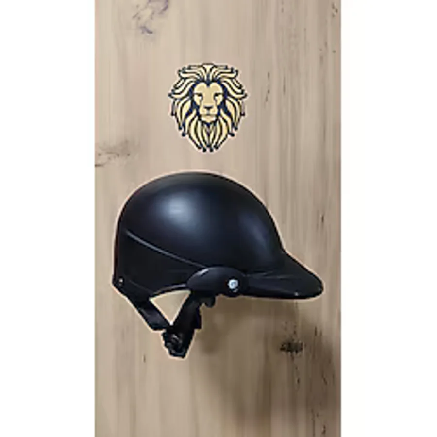 -Leos Motor-Jokey Kask-Camsız Model-Siyah Renk-Yerli Üretim