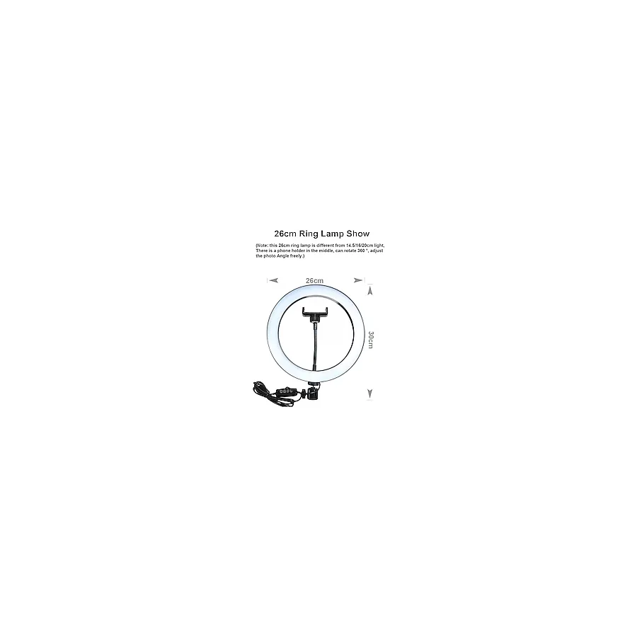 LESGO Ring Light Youtuber Tiktok Çekim Halka Işıklı Telefon Tutucu Makyaj Işığı 10 Inç Telefon Tutucu
