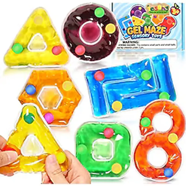 LESONG Otizm için Duyusal Oyuncaklar, Otistik Çocuklar İçin Fidget Oyuncakları Özel İhtiyaçlar, Çocuklar, Anksiyete Rölyef için Jel Dolgulu Squishy Stres Oyuncakları, Dokunsal Okul Öncesi Öğrenme Oyun