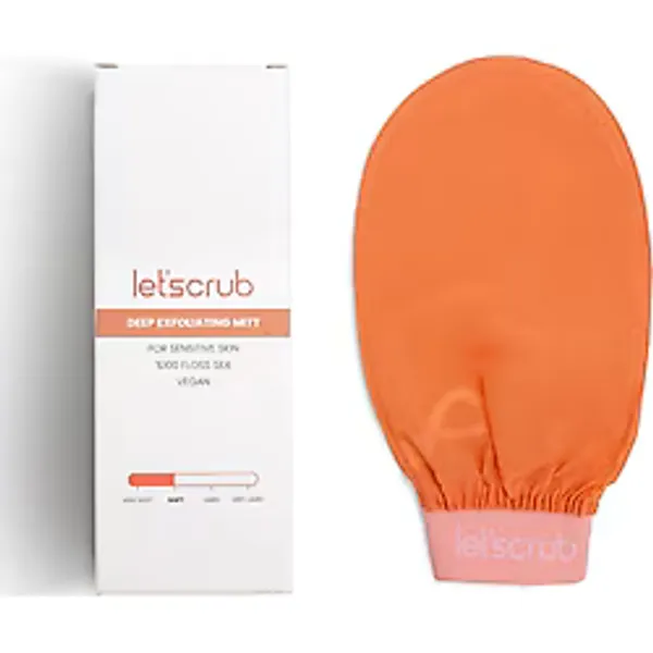 Let'scrub Yavruağzı Lastikli Banyo Duş Kesesi Peeling Eldiveni %100 Floş Ipek Hassas Ciltler İçin