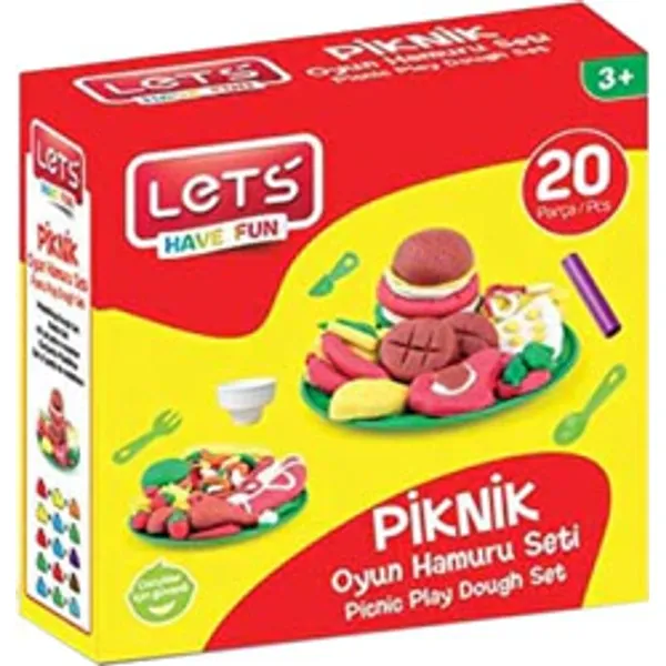 Lets 20 Parça Piknik Oyun Hamuru Seti