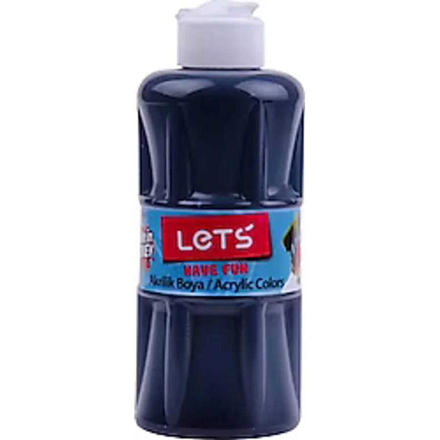 Lets 250 ml Akrilik Boya Siyah