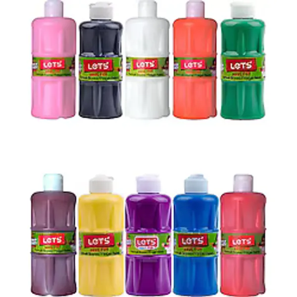 Lets Parmak Boyası 500Ml 10Lu Set
