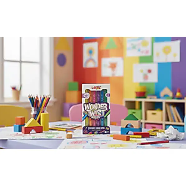 Lets Wonder Twist Çevirmeli Neon 6'lı Mum Boya