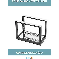 Letsii Aynalı Dekoratif Denge Balans - Çok Renkli - Tek Ebat - Diğer Masaüstü Gereçleri