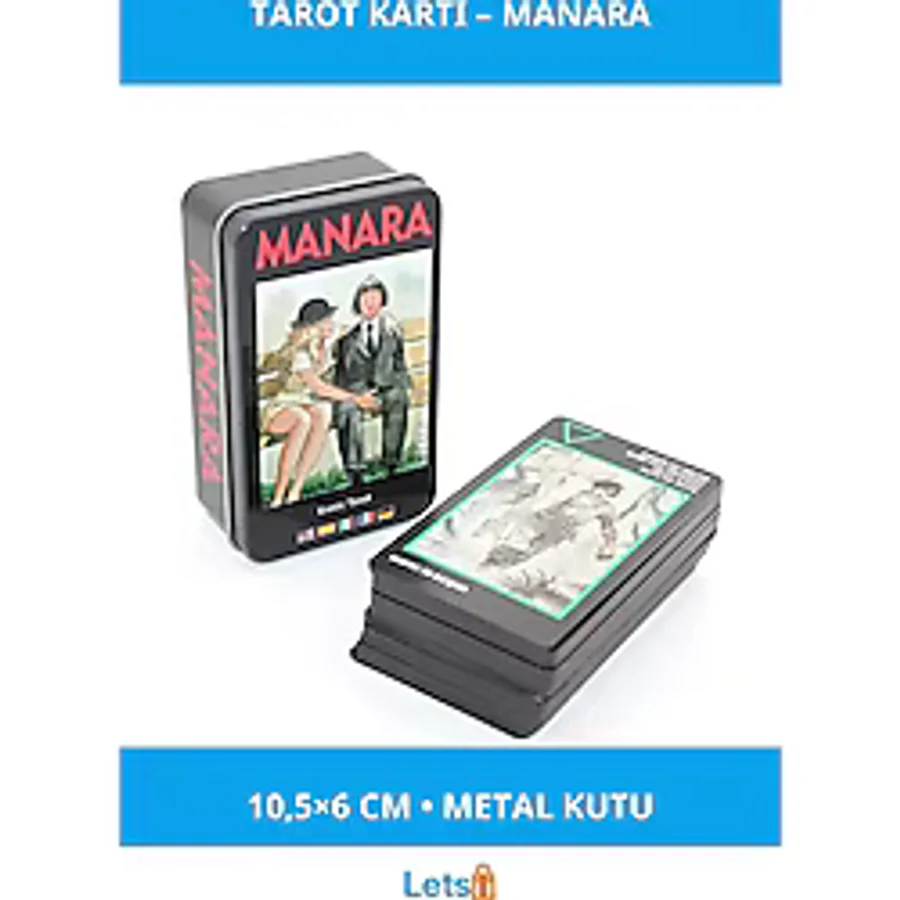 Letsii Metal Kutulu Sanatsal Tarot Kartı Manara