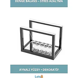 Letsii Modern Estetik Aynalı Denge Balans Dekoratif Obje - Çok Renkli - Tek Ebat - Diğer Masaüstü Gereçleri