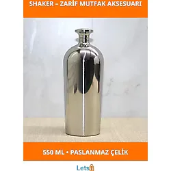 Letsii Paslanmaz Çelik Modern Şık Kokteyl Shaker
