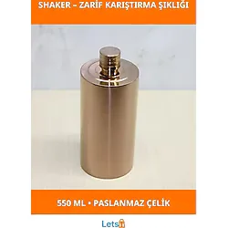 Letsii Paslanmaz Çelik Şık Shaker 450ML Kokteyl Karıştırıcı