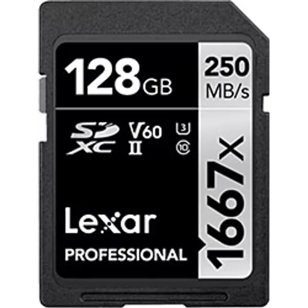 Lexar Professional 1667x LSD128CBNA1667 Class 10 UHS-II U3 V60 128 GB Hafıza Kartı