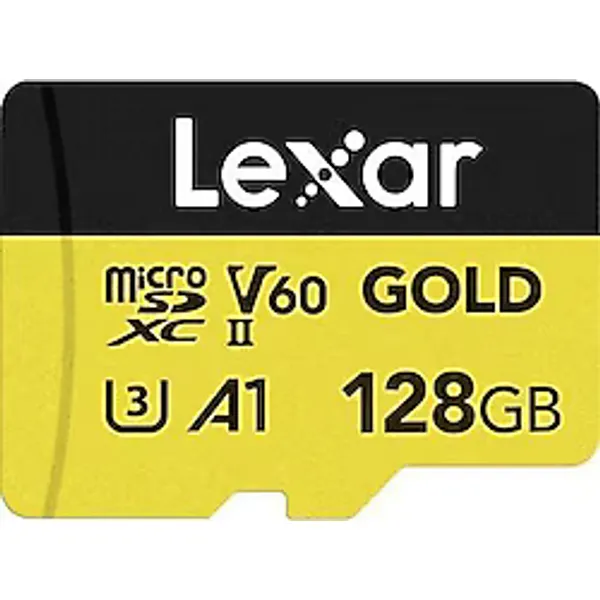Lexar Professional Gold Series LMSGOLD128G Class 10 UHS-II U3 A1 V60 128 GB Micro SD Kart