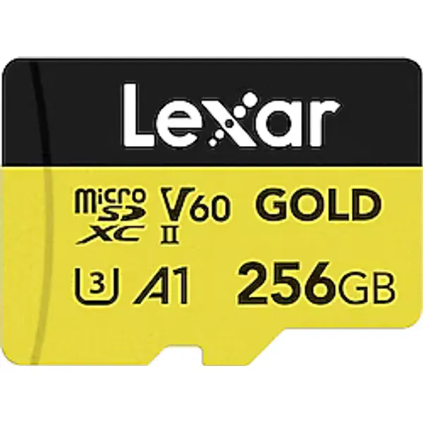 Lexar Professional Gold Series LMSGOLD256G Class 10 UHS-II U3 A1 V60 256 GB Micro SD Kart