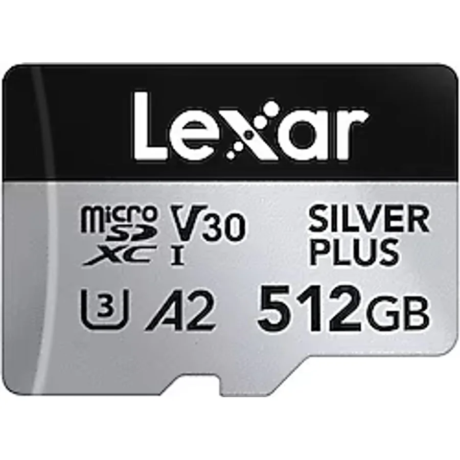 Lexar Professional Silver Plus LMSSIPL512G Class 10 UHS-I U3 A2 V30 512 GB Micro SD Kart