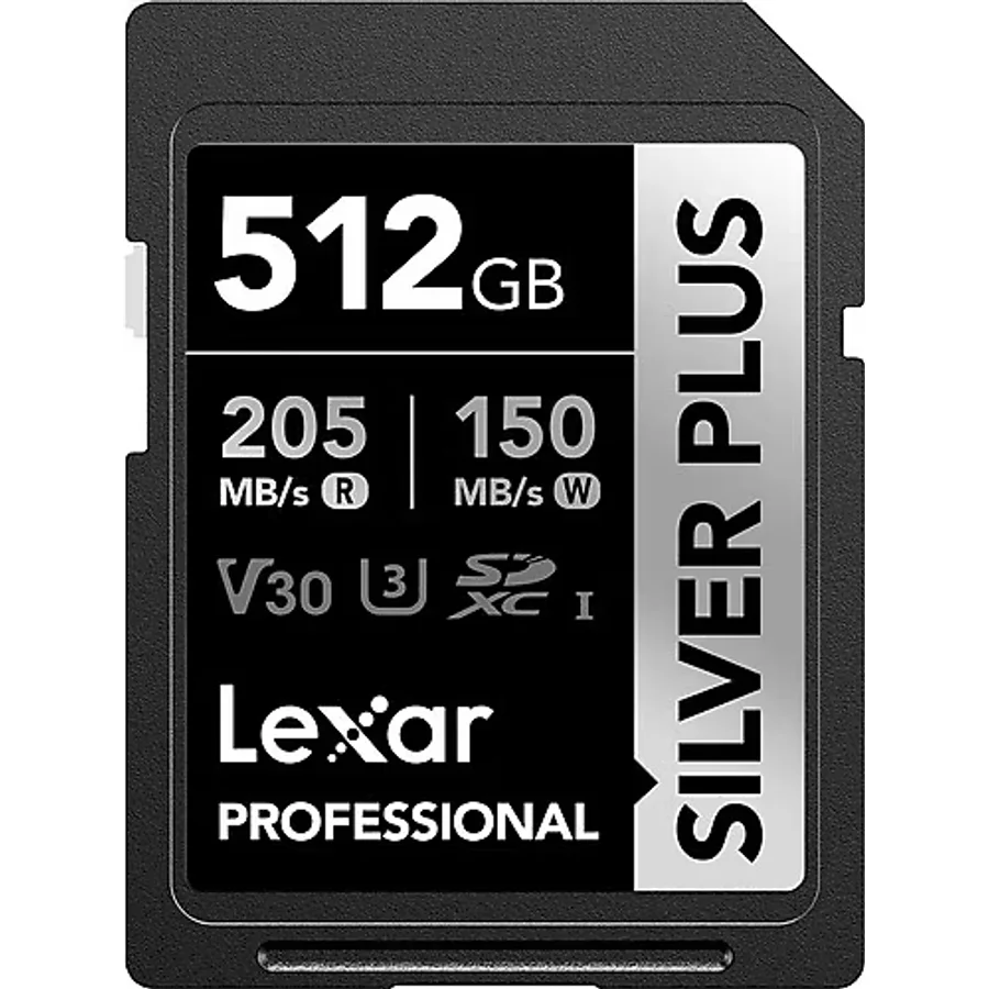 Lexar Professional Silver Plus LSDSIPL512G UHS-I U3 V30 512 GB Hafıza Kartı