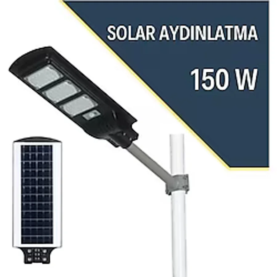 Lexron 150 W Güneş Panelli Solar Bahçe Aydınlatması