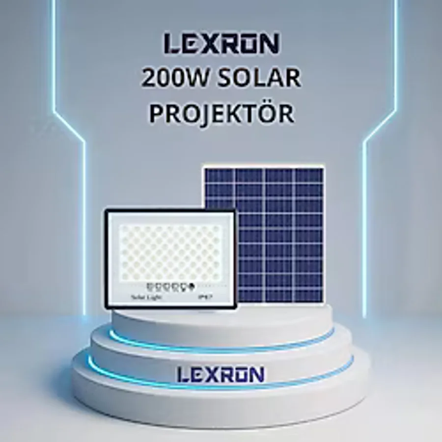 Lexron 200W Solar Projektör