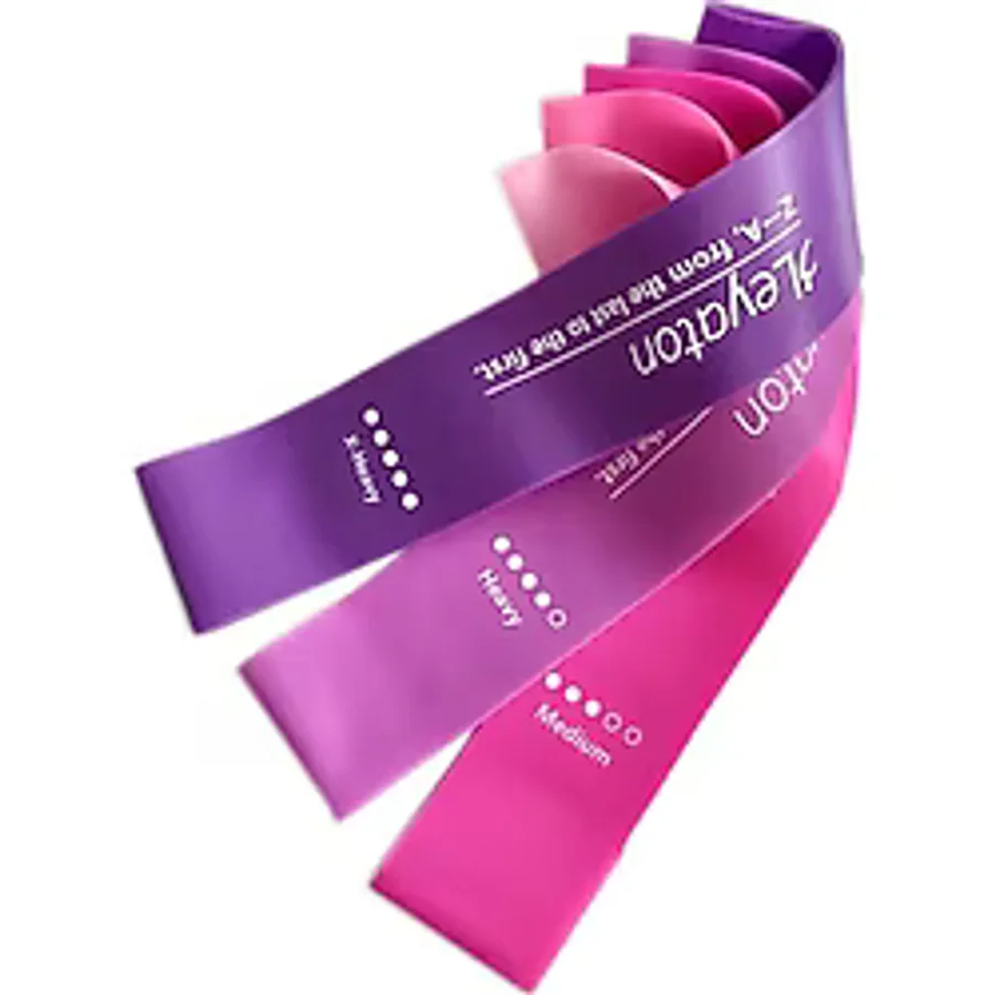 Leyaton 3 Lü Aerobik Bandı Latex Bant Set Pilates Yoga Lastiği