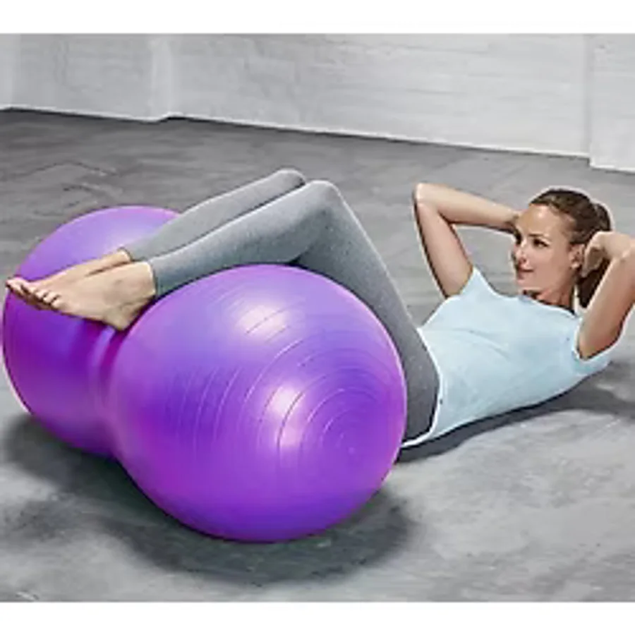 Leyaton Fıstık Şeklinde 90 Cm X 45 cm Pembe Pilates Topu