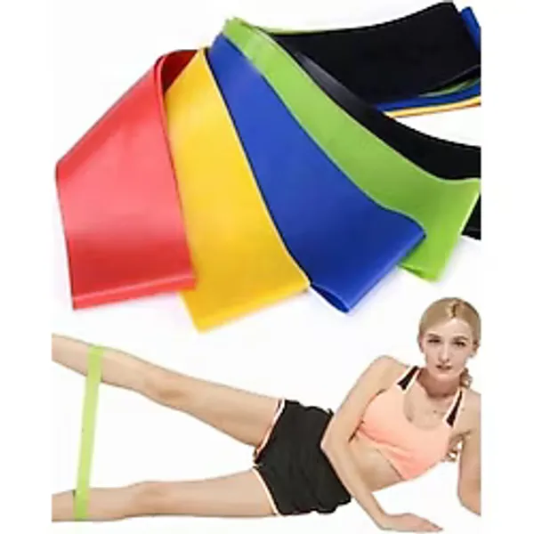 Leyaton Pilates Bandı Plates Egzersiz Direnç Lastiği 5'li Set - Hafif/orta - Orta/sert Paket İçeriği 5 Adet - 5 Lastik Farklı Renkte Tek Ebat