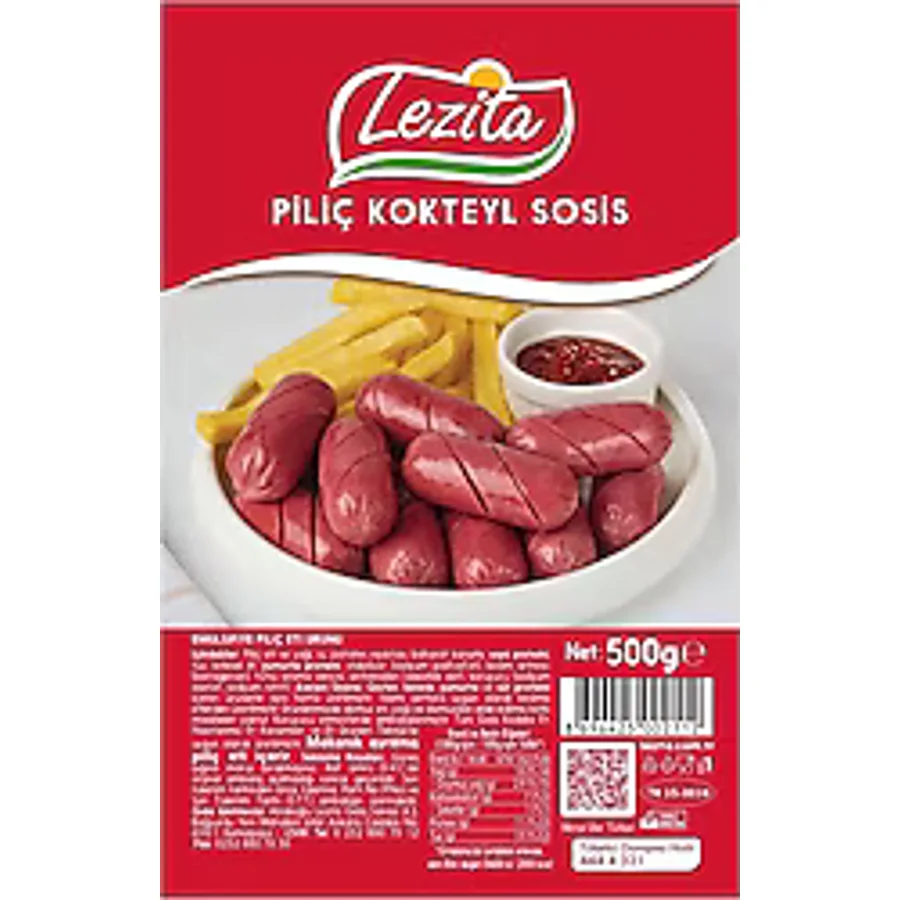 Lezita Piliç Kokteyl Sosis 500 gr