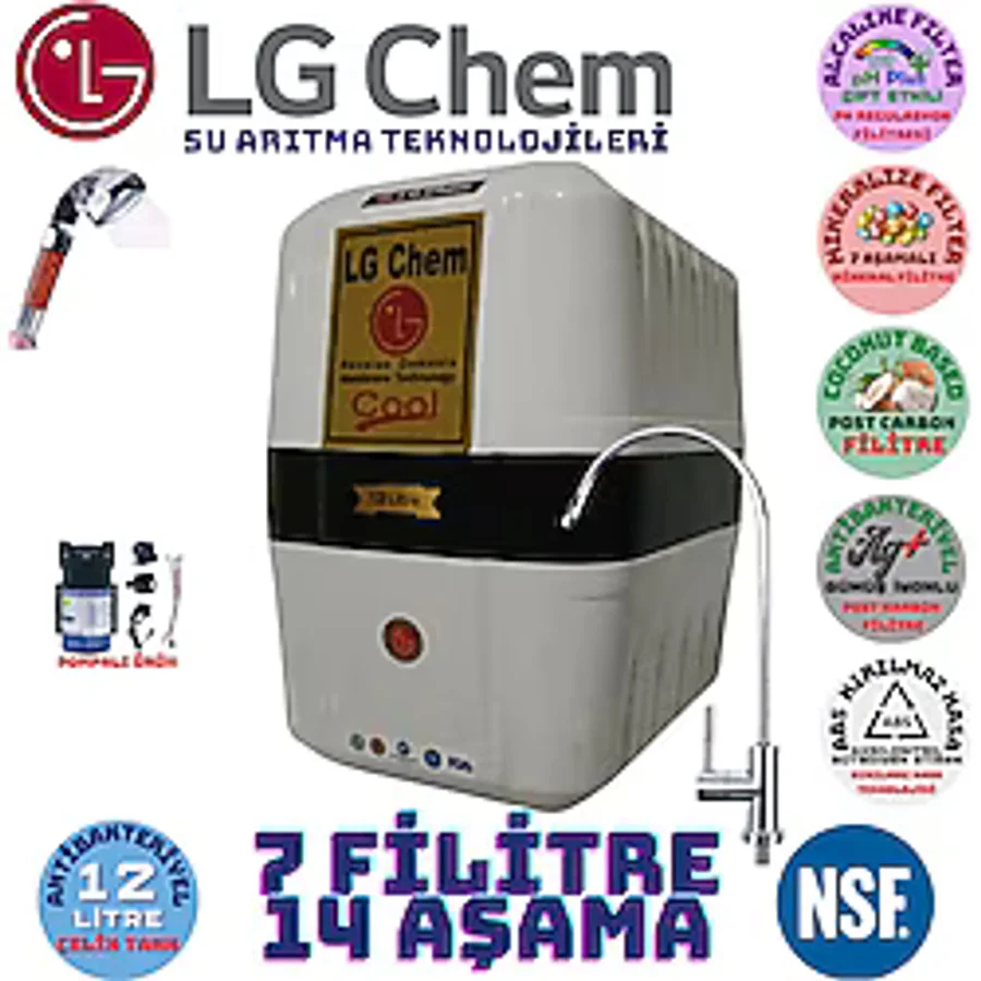 Lg Chem Cool Beyz Syh Pompalı 12lt 7flt 14 Aşama Su Arıtma Cihazı