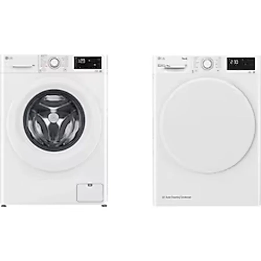 Lg F4v3vyw3we 9 Kg 1400 Devir Çamaşır Makinesi + Rh90v3av0n A Enerji Sınıfı 9 Kg Çamaşır Kurutma Makinesi - Beyaz