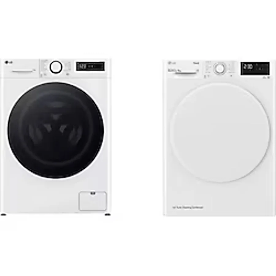 Lg F4y5eyw0w Vivace 11 Kg 1400 Devir Çamaşır Makinesi + Rh90v3av0n 9 Kg Çamaşır Kurutma Makinesi - Beyaz