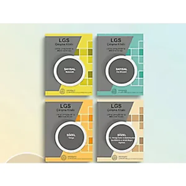LGS 2026 Çalışma Kitabı LGS de Çıkmış Sorular ve MEB Örnek Sorular 4 lü Set
